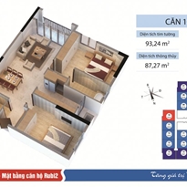 Thiết kế căn hộ 93.24 m2 Thiết kế căn hộ 93.24 m2