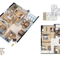 Thiết kế căn hộ RuBy 14 Thiết kế căn hộ RuBy 14