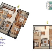 Thiết kế căn hộ RuBy 01 Thiết kế căn hộ RuBy 01