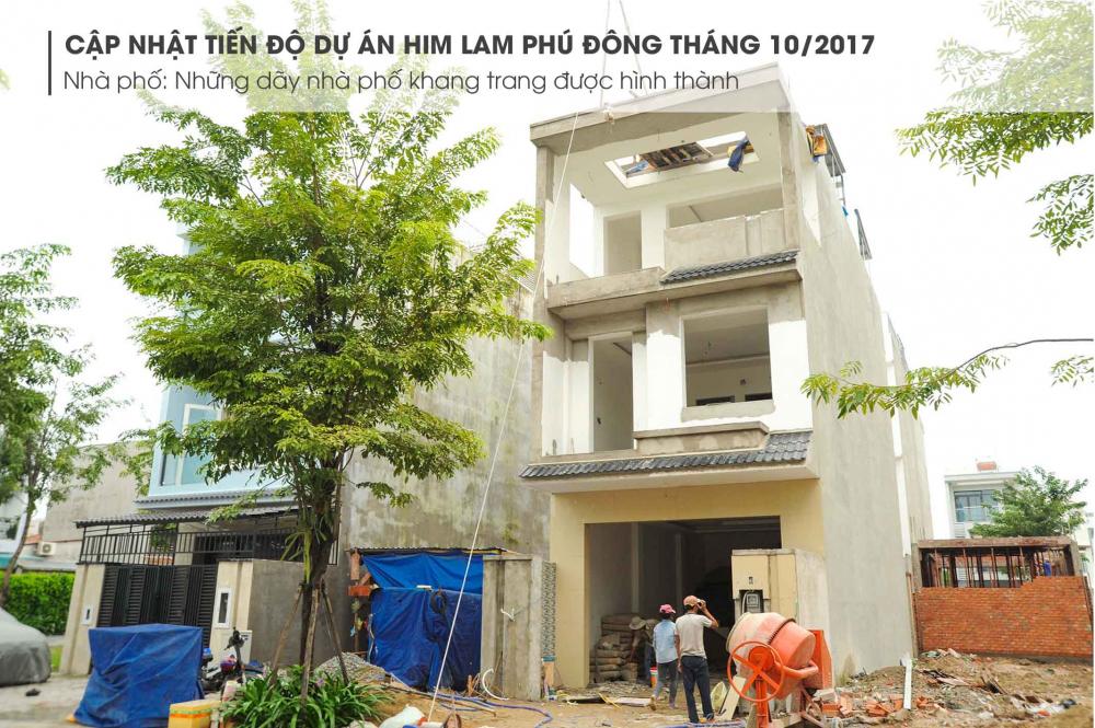 Các dãy nhà phố khang trang đang được hình thành