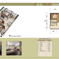 Thiết kế căn hộ 2B-2A Thiết kế căn hộ 2B-2A