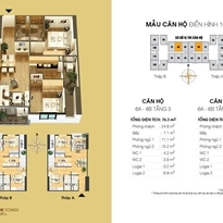 Thiết kế căn hộ 6A-6B Thiết kế căn hộ 6A-6B