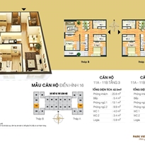 Thiết kế căn hộ 11A-11B Thiết kế căn hộ 11A-11B