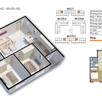 Thiết kế căn hộ D Thiết kế căn hộ D