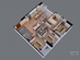 Thiết kế căn hộ 05 | Giá: 30.5 triệu/m² | DT: 126m²