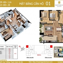 Thiết kế căn hộ 01 Thiết kế căn hộ 01