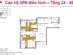 Thiết kế căn hộ B105 | Giá: 26.5 triệu/m² | DT: 100m²