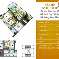 Thiết kế căn hộ 02, 03, 08, 09