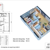 Thiết kế căn hộ 01 - D