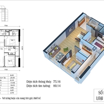 Thiết kế căn hộ 02 - D