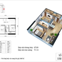 Thiết kế căn hộ 12A - E