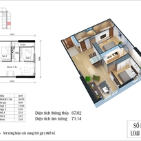 Thiết kế căn hộ 12B - E