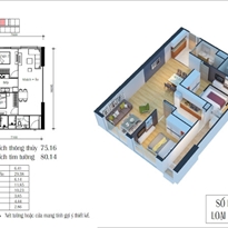 Thiết kế căn hộ 02 - D