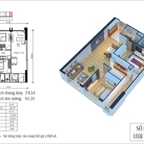 Thiết kế căn hộ 05 - D