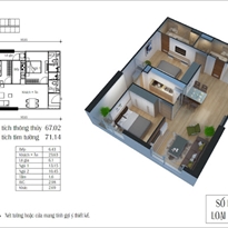 Thiết kế căn hộ 13 - E