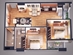 Thiết kế căn hộ A | Giá: 11.8 triệu/m² | DT: 89m²