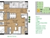 Thiết kế căn hộ C3 | Giá: 22 triệu/m² | DT: 75m²