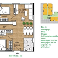 Thiết kế căn hộ C2 Thiết kế căn hộ C2