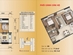 Thiết kế căn hộ 8B | Giá: 14.7 triệu/m² | DT: 66m²