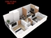 Thiết kế căn hộ 9A | Giá: 16.8 triệu/m² | DT: 57m²