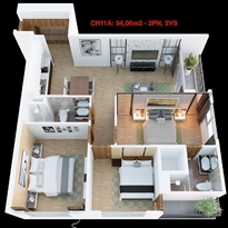 Thiết kế căn hộ 11A Thiết kế căn hộ 11A