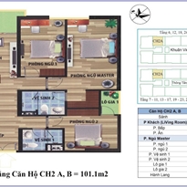 Thiết kế căn hộ 2A, 2B Thiết kế căn hộ 2A, 2B