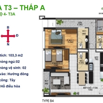 Thiết kế căn hộ 4 - T3A Thiết kế căn hộ 4 - T3A