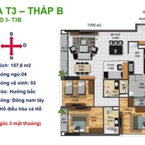 Thiết kế căn hộ 3 - T3B Thiết kế căn hộ 3 - T3B