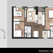 Thiết kế căn hộ B1.1 Thiết kế căn hộ B1.1