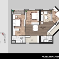Thiết kế căn hộ B2.2 Thiết kế căn hộ B2.2