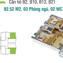 Thiết kế căn hộ B2, B10, B12, B21