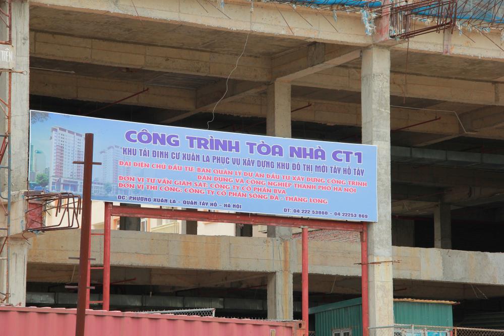 Tòa CT1, CT4 xây xong thô, CT2, CT3 đã hoàn thiện