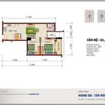 Thiết kế căn hộ 2A-4B