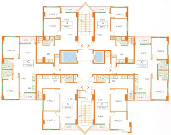 Mặt bằng tầng điển hình