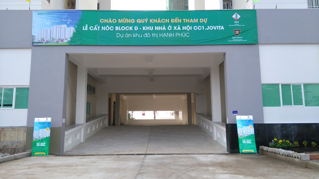 Block D đã cất nóc dự kiến bàn giao cho khách hàng vào Quí 4/2016