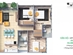 Thiết kế căn hộ A4, A6, B1, B4 | Giá: 23 triệu/m² | DT: 95m²