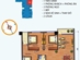Thiết kế căn hộ B1, B2 | Giá: 19 triệu/m² | DT: 123m²