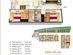 Thiết kế căn hộ 75.1 m2 | Giá: 16 triệu/m² | DT: 75m²
