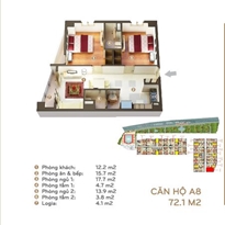 Thiết kế căn hộ 72.1 m2