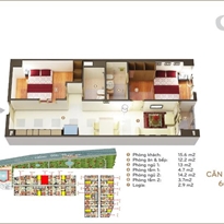 Thiết kế căn hộ 66.3 m2 Thiết kế căn hộ 66.3 m2