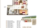 Thiết kế căn hộ 103.5 m2 | Giá: 16 triệu/m² | DT: 104m²