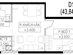 Thiết kế căn hộ D1 | Giá: 19.5 triệu/m² | DT: 44m²