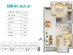 Thiết kế căn hộ A1 | Giá: 12.3 triệu/m² | DT: 83m²