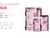 Thiết kế căn hộ 01-LP1, 07-LP2 | Giá: 24 triệu/m² | DT: 84m²