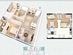 Thiết kế căn hộ B1 | Giá: 16 triệu/m² | DT: 64m²