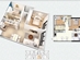 Thiết kế căn hộ C3 | Giá: 16 triệu/m² | DT: 57m²
