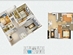 Thiết kế căn hộ B | Giá: 16 triệu/m² | DT: 66m²