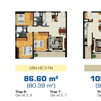 Thiết kế căn hộ 03, 06 - 02, 07