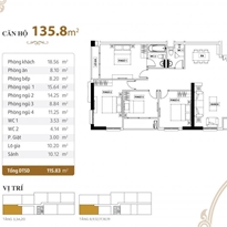 Thiết kế căn hộ 135.8m2