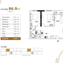 Thiết kế căn hộ 86.9